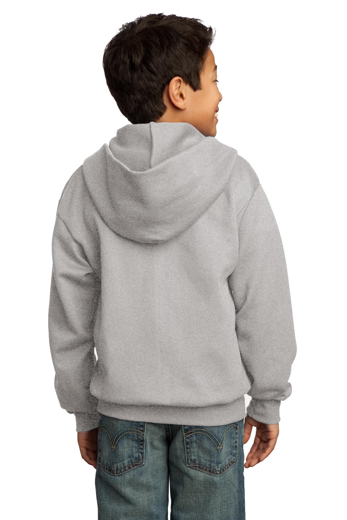 Port & Company® Youth Core Fleece Full-Zip Hooded Sweatshirt 58