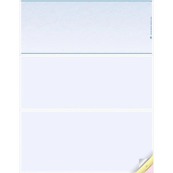 Blank Laser Checks, Top Format 2