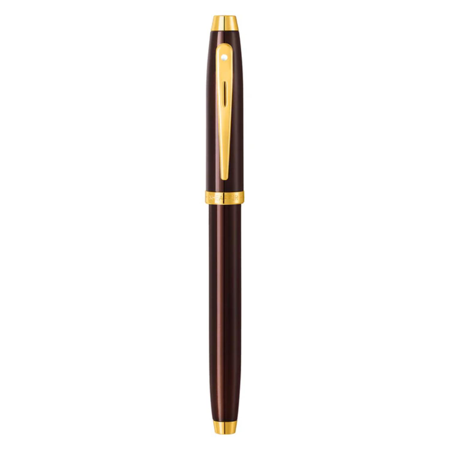 SHEAFFER® 100 9370 Glossy Coffee Brown Executive Rollerball Pen w/ Gift Box 2