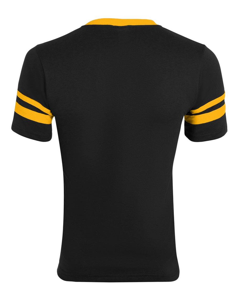 V-Neck Jersey with Striped Sleeves - 360 79