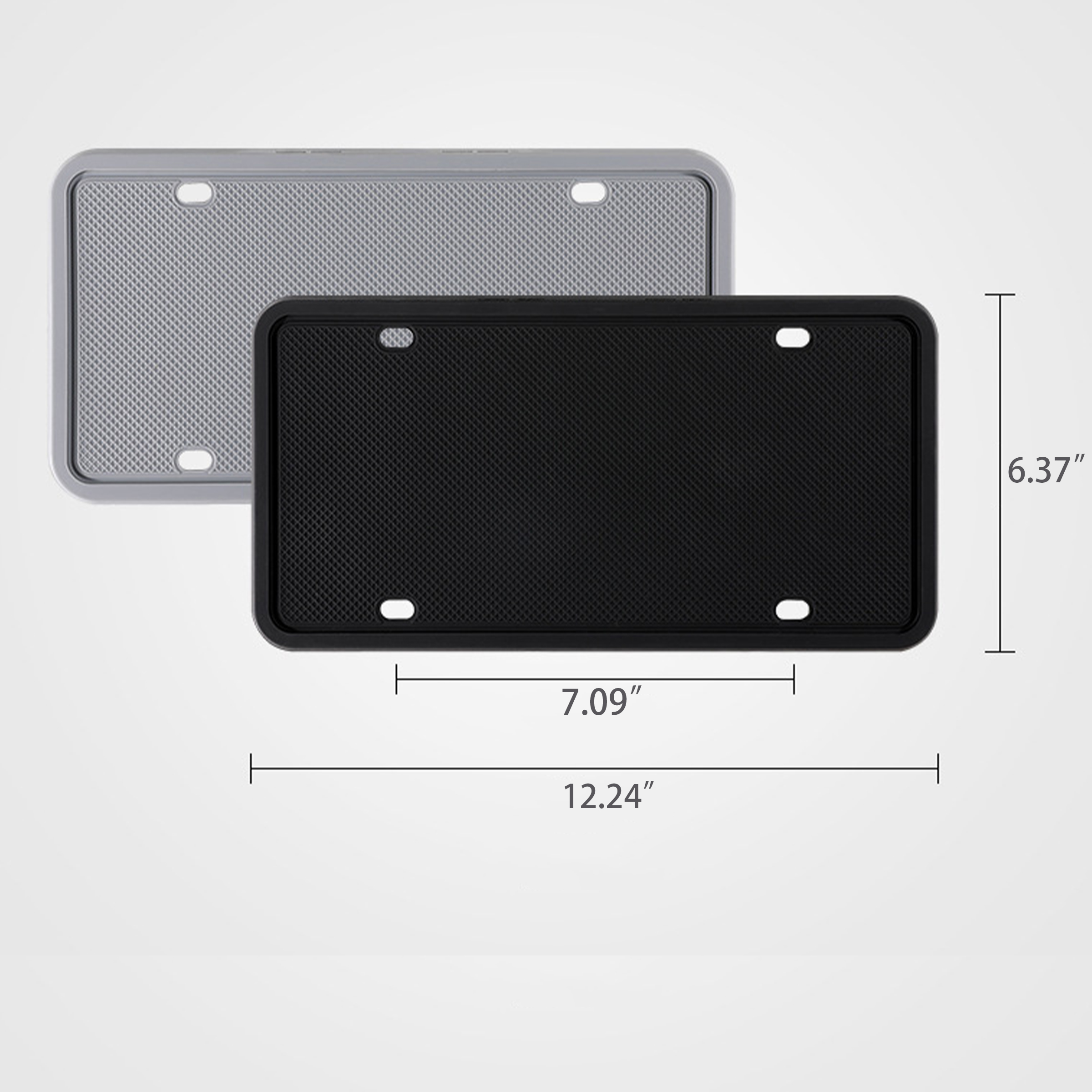 Waterproof Silicone License Plate Frame 2