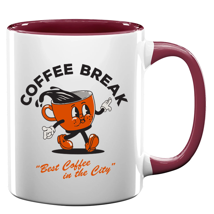 11oz Full Color Colored Handle Mug 9