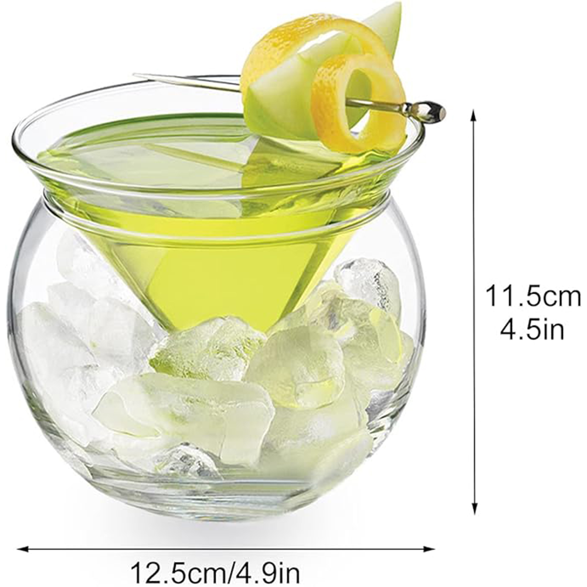 Glass Creative Circular Cocktail Cup 1