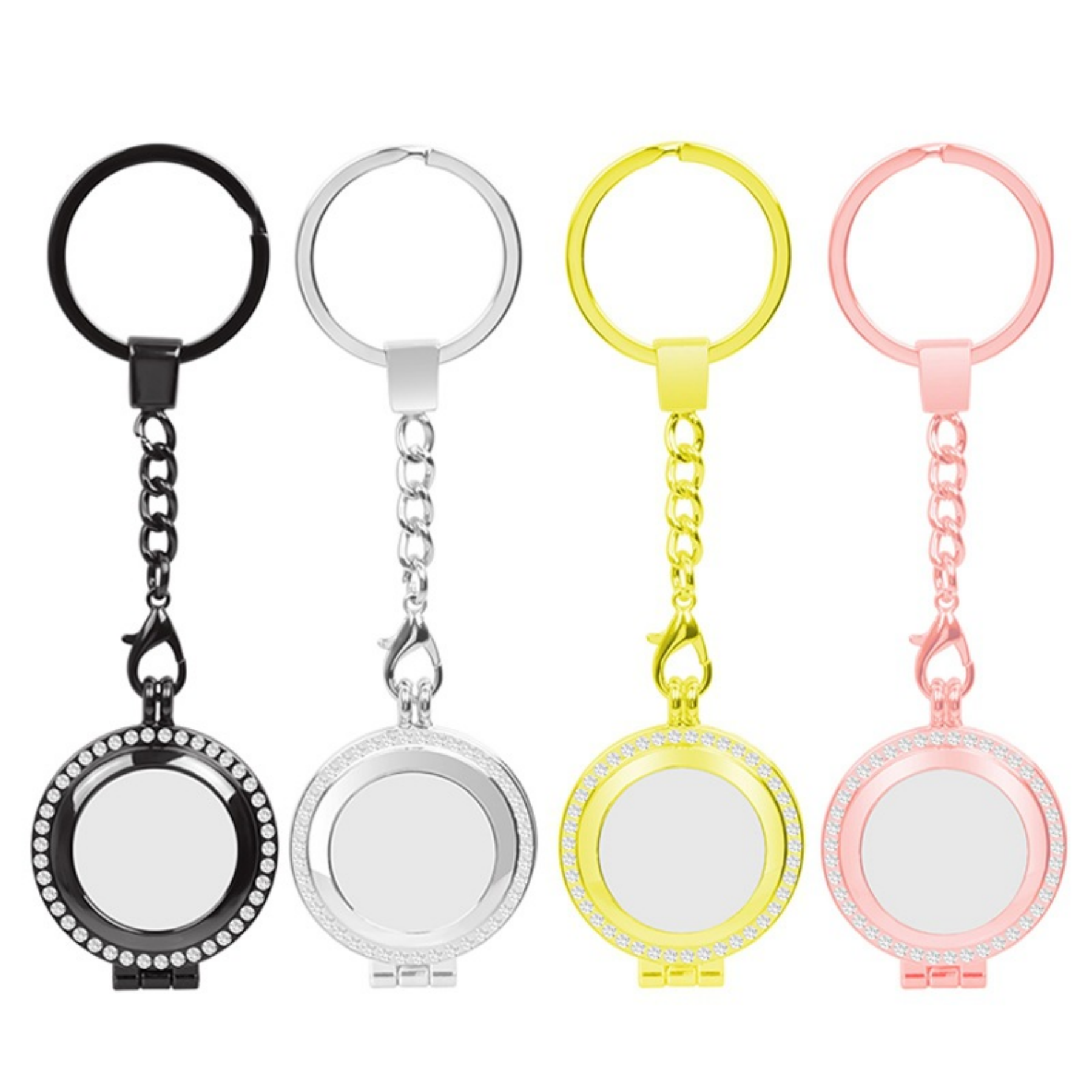Case Keychain for Apple Airtag Holder Dog Tag Clip Key Ring 6