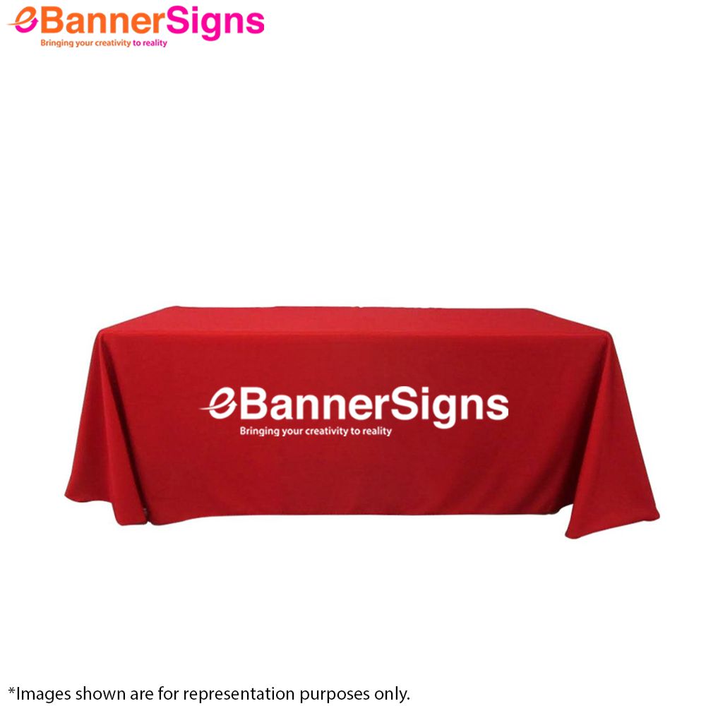 Premium Full Color Table Covers (3-Sided Open Back) 3