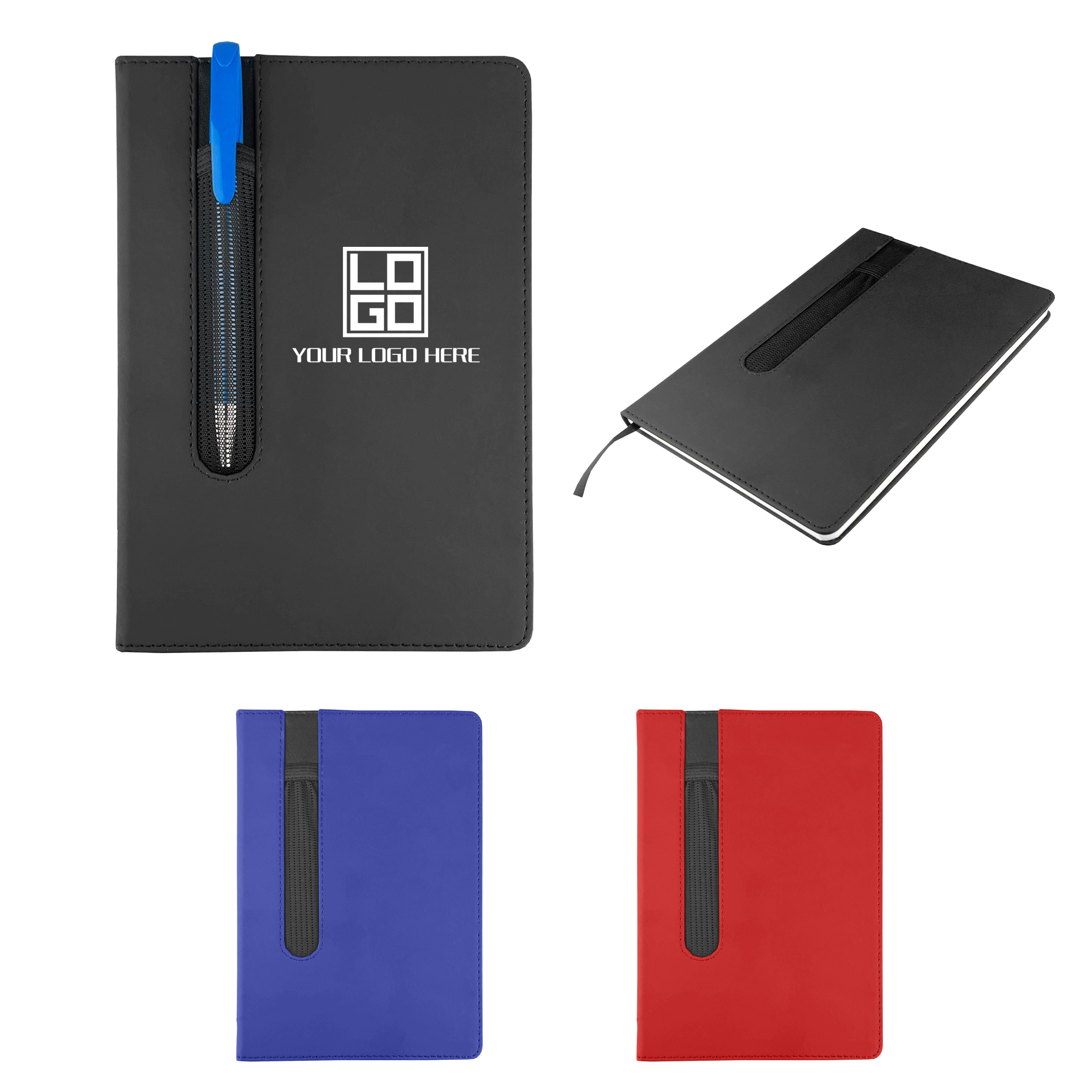 Journal with Soft Cover and Elastic Pen Holder 3
