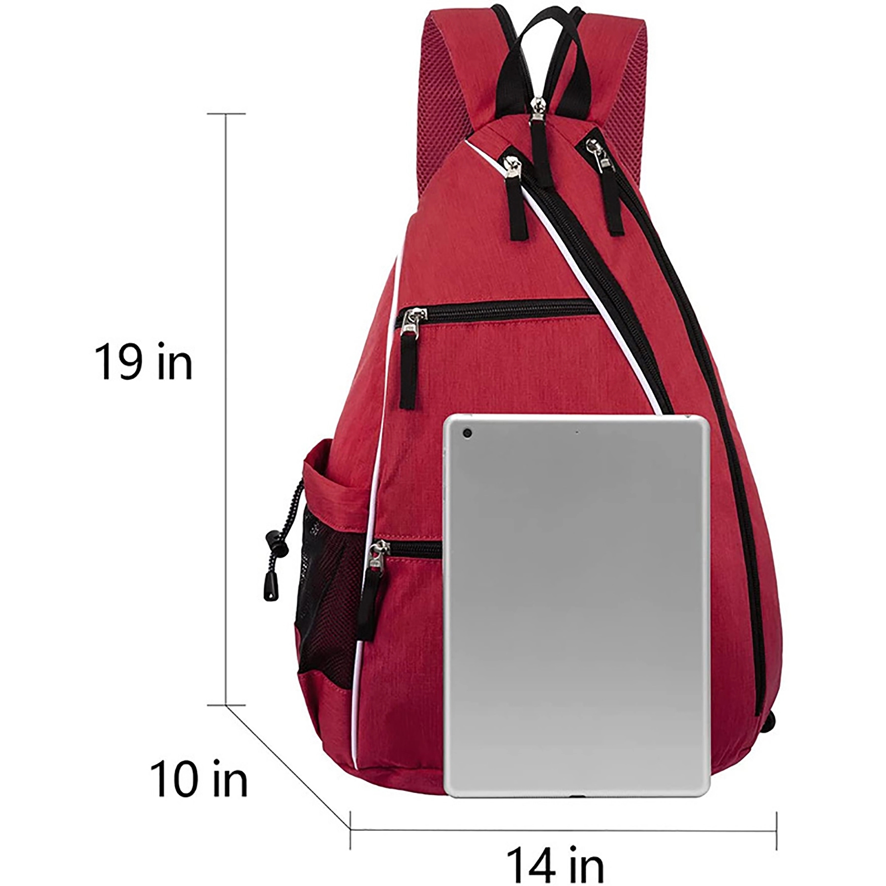 Pickleball Tennis Bag Reversible Crossbody Backpack 8