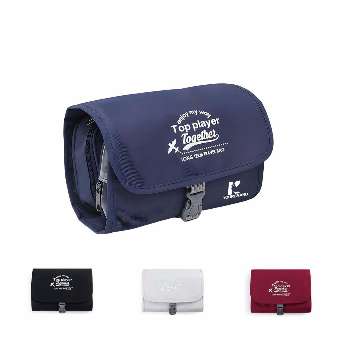 Detachable Hanging Travel Toiletry Bag Cosmetic Organizer 2