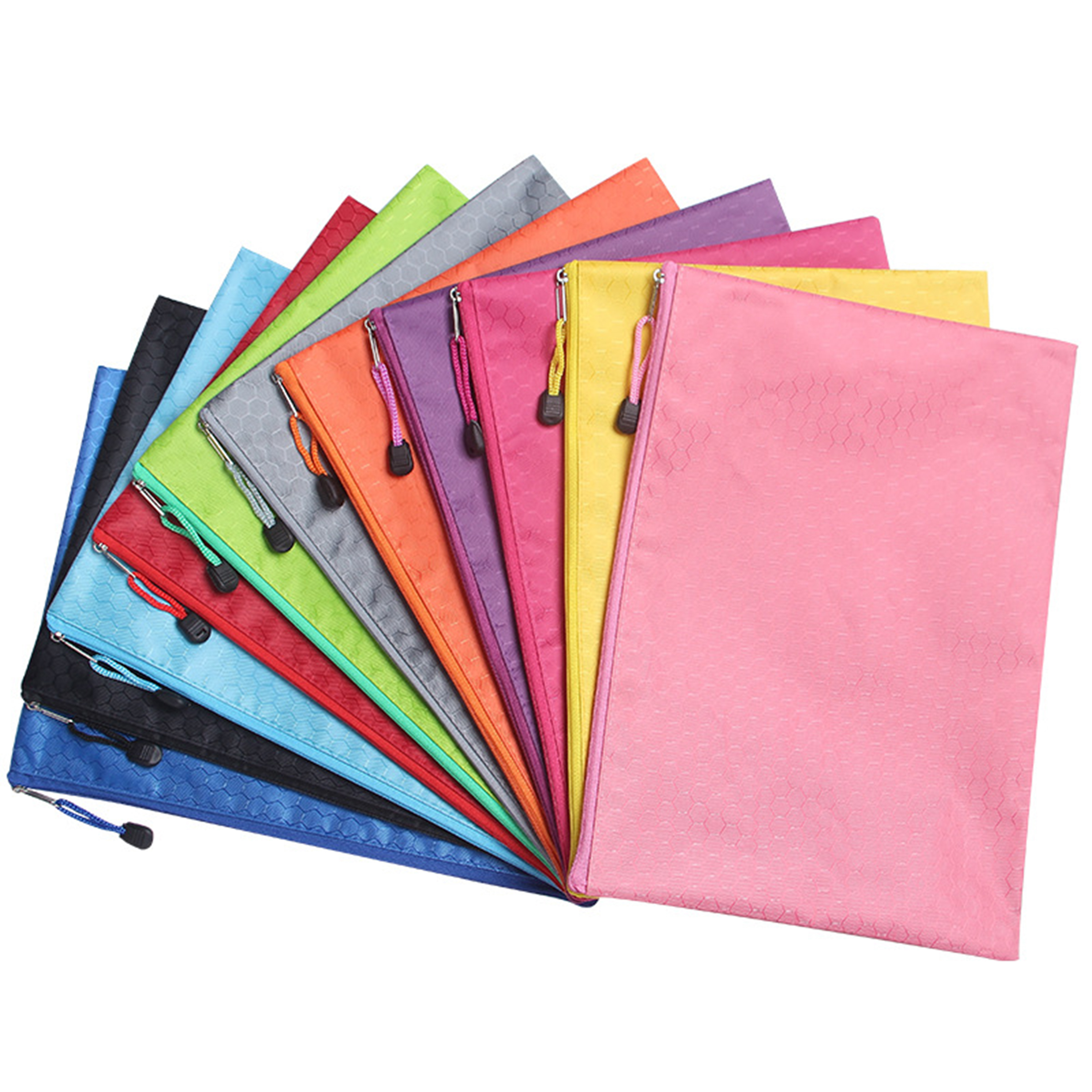 Pvc Football Pattern Waterproof Zipper File Bag 13