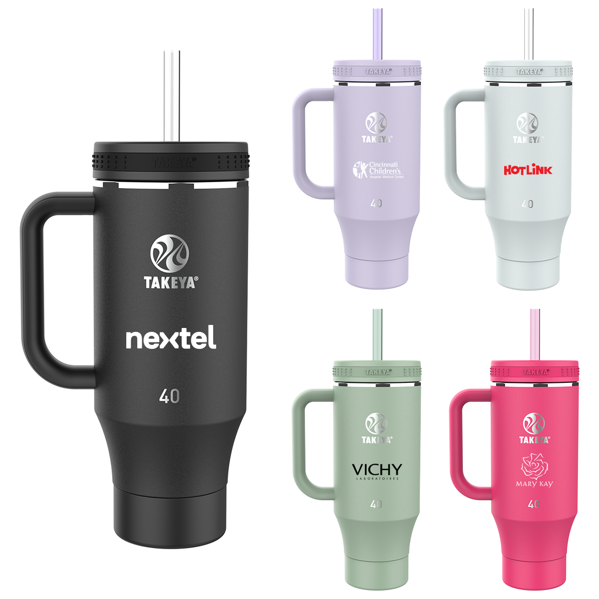 Takeya® 40 oz. Straw Tumbler with Handle 2