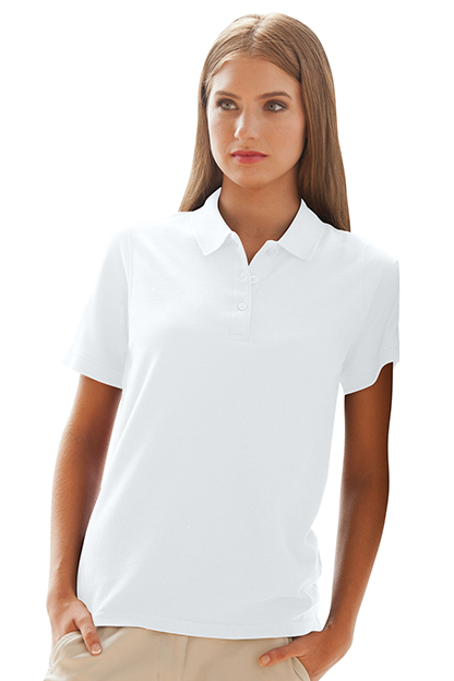 Women's Soft-Blend Double-Tuck Pique Polo 19