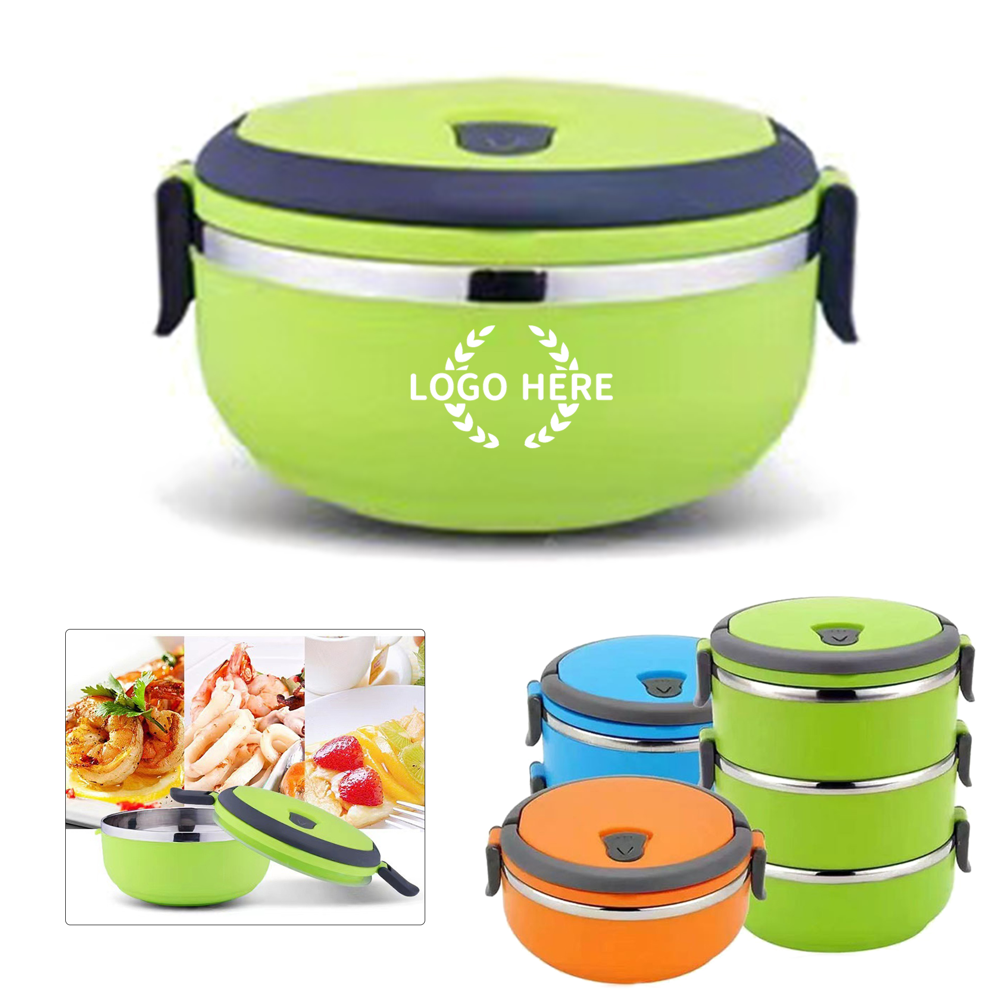 Stainless Steel Round Food Container 2