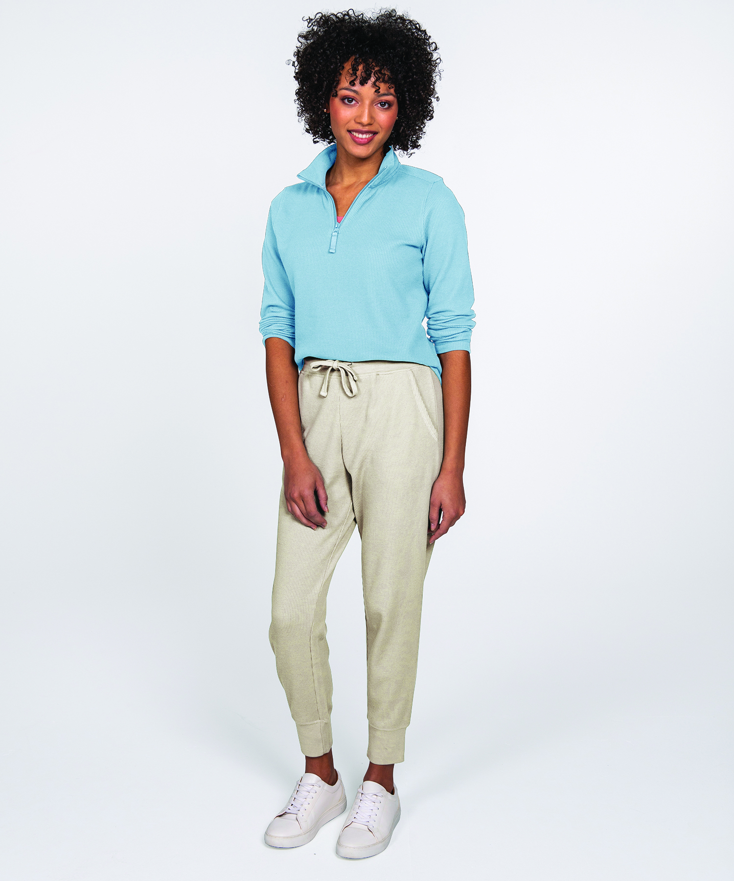Women’s Lightweight Waffle Joggers 4