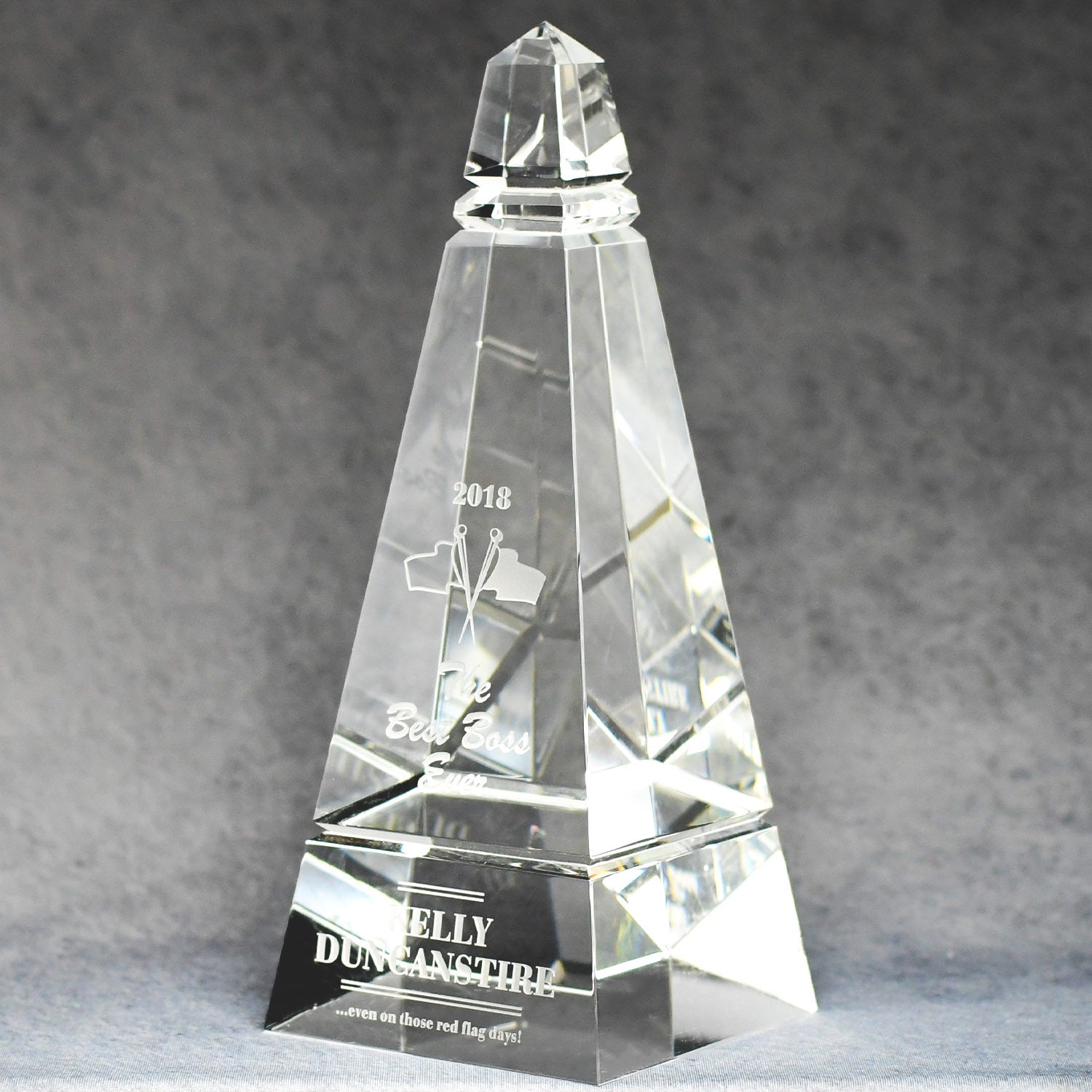 Multi-Faceted Optic Crystal Obelisk 1