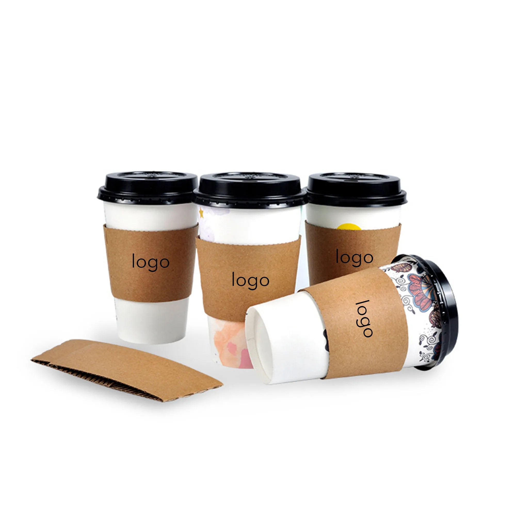 Disposable Corrugated Paper Cup Sleeve