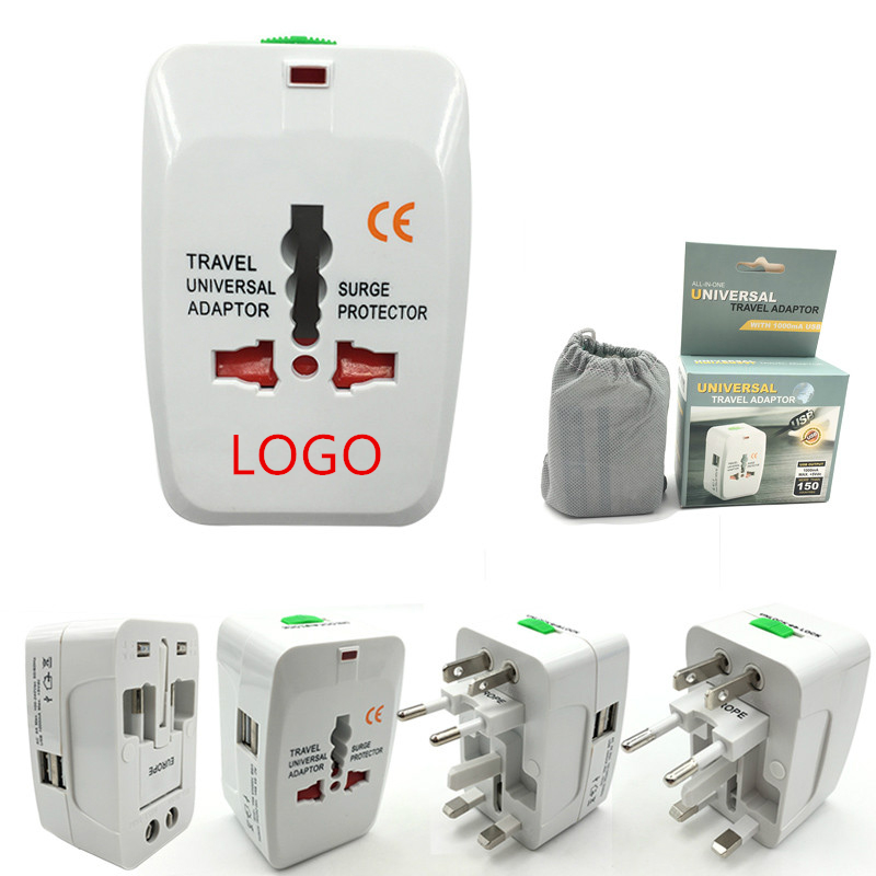 Universal Travel Power Adapter with Dual USB Charging Ports 2