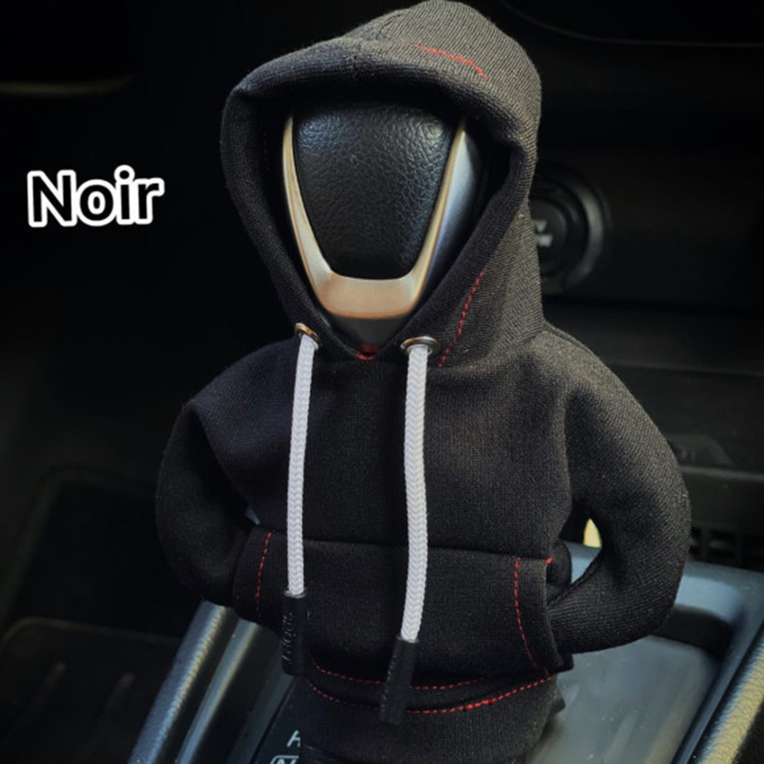 Winter Warm Fashionable Hoodie Car Gear Shift Knob Cover 5