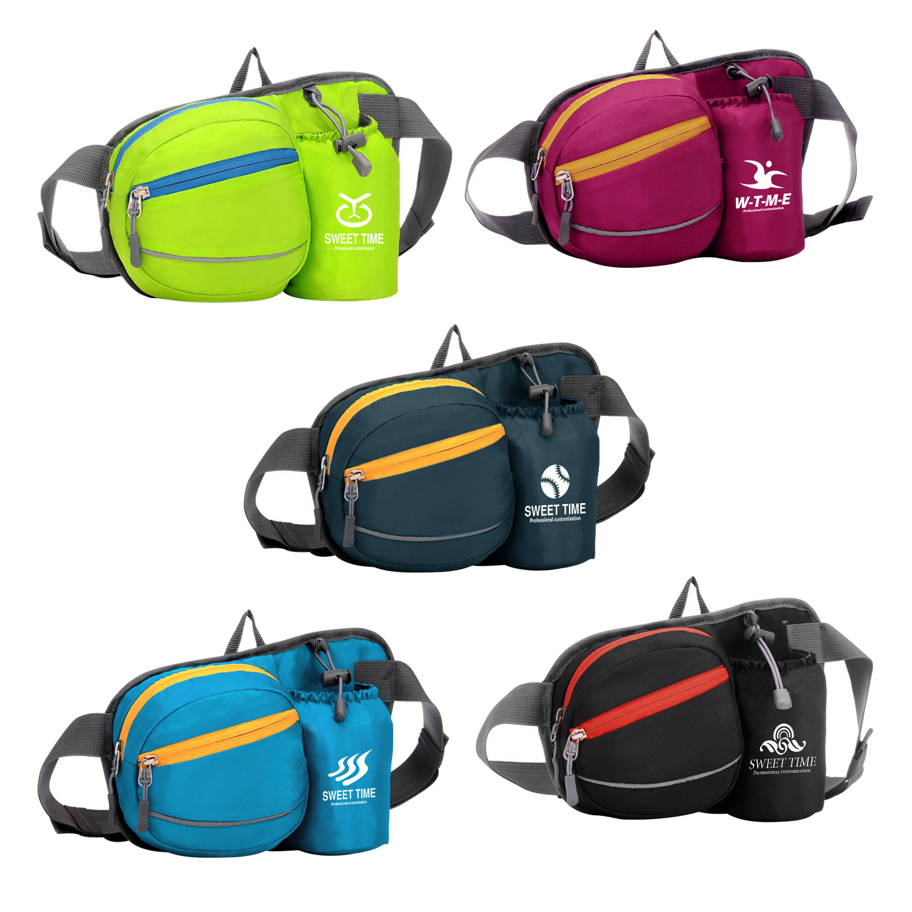 Outdoor Waist Pack With Water Bottle Holder 2