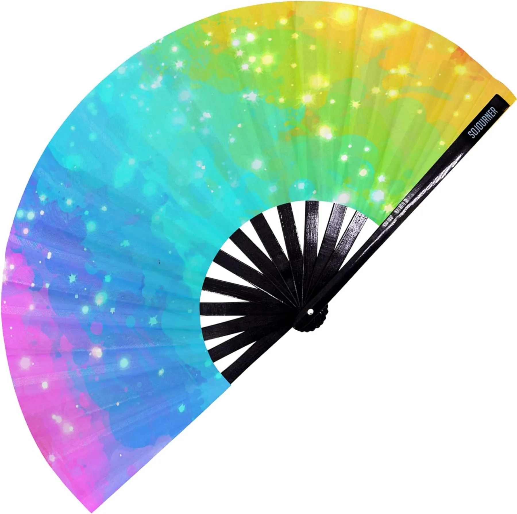 Holiday party rainbow fan 24