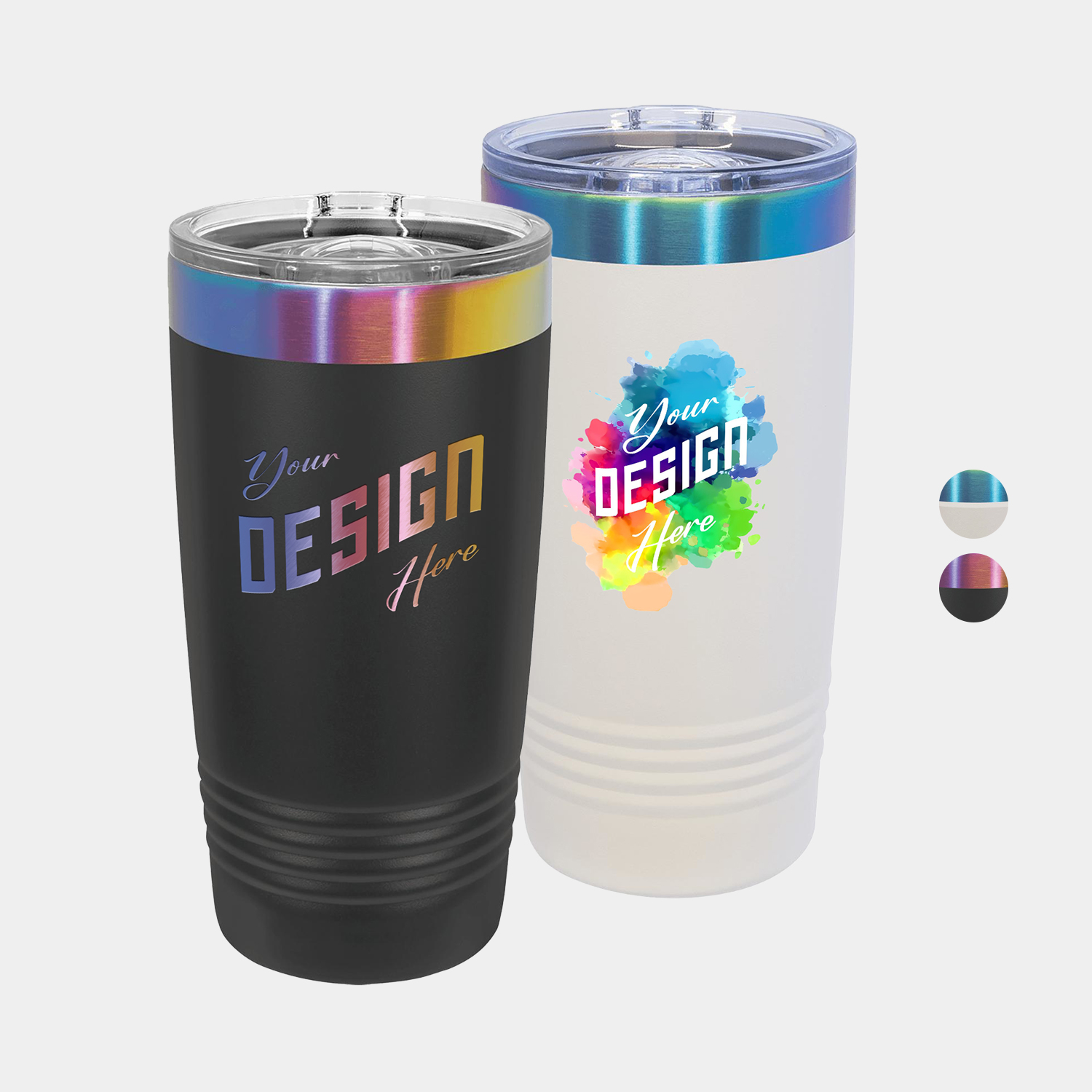 20 oz Polar Camel® Stainless Steel Insulated Prism Ion Plated Ringneck Tumbler 1
