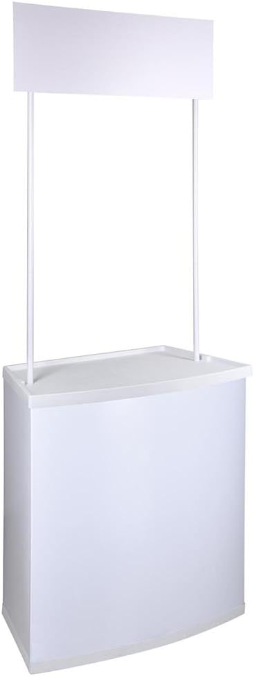 Portable Counter / Trade Show Display Table w. Custom Graphic Wrap / Overhead Sign (Dye Sublimation) 10