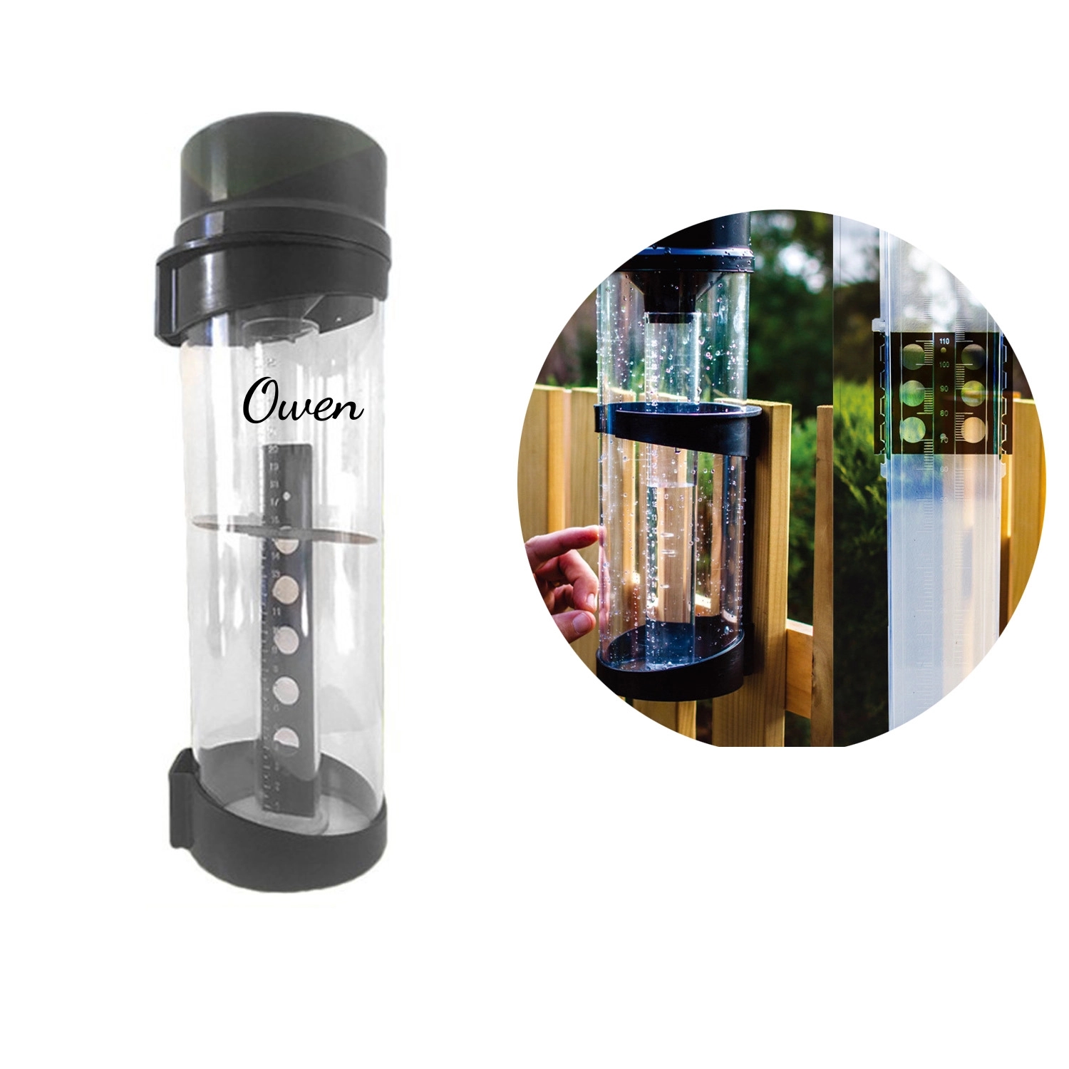 Outdoor Rain Gauge Plastic Tube 2