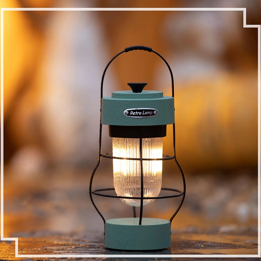 Retro Outdoor Camping Light & Picnic Lantern with Power Bank 19