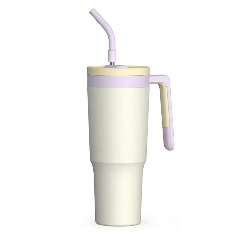 40oz Straw Stainless Steel Water Bottle Car Cup 5