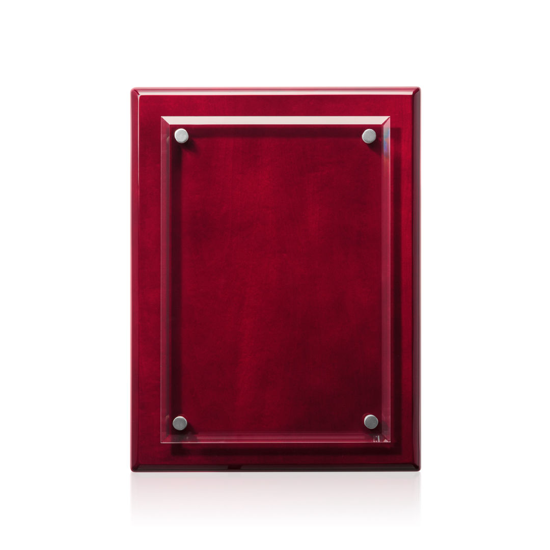 Caledon Plaque - Rosewood/Silver 14