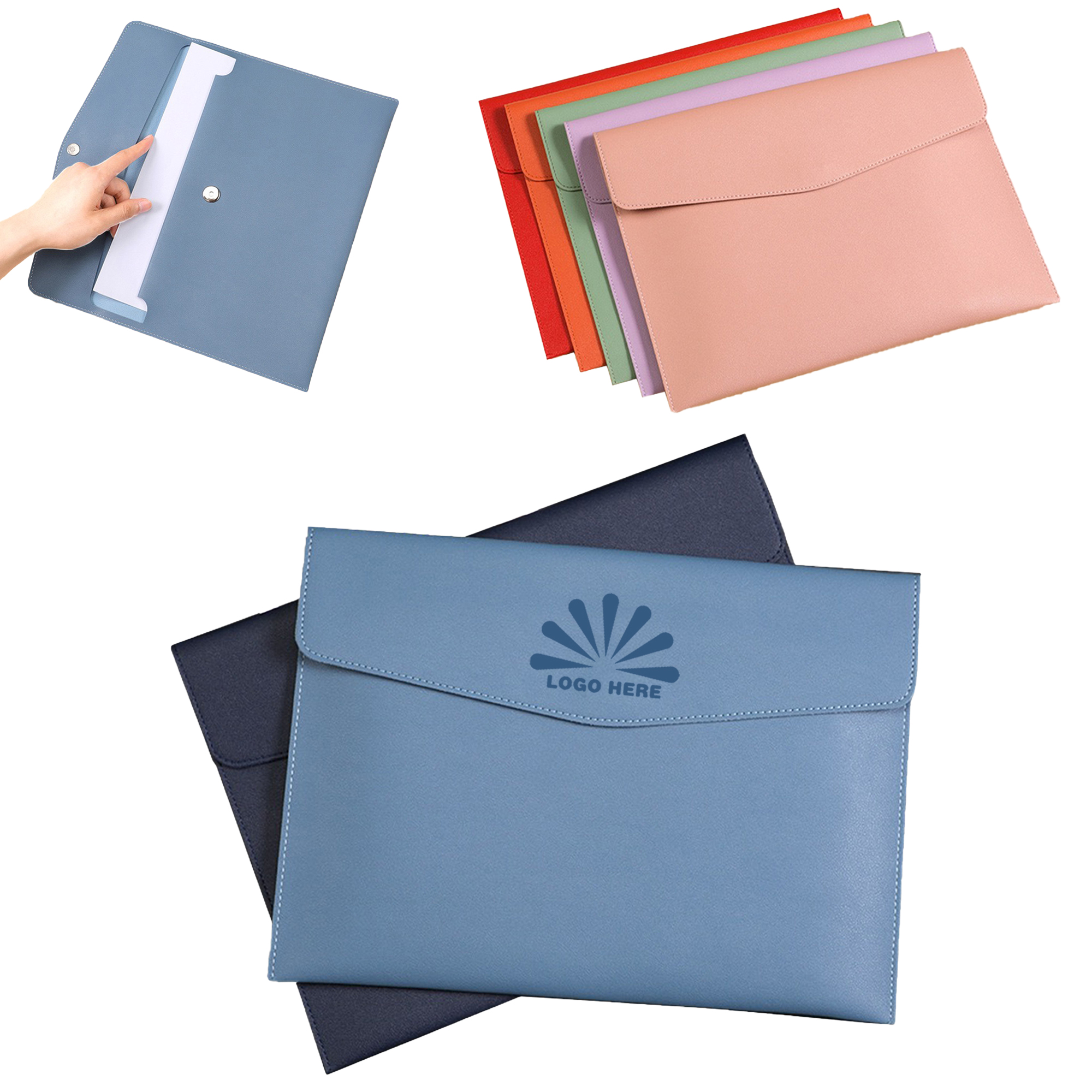 Elegant PU Leather File Organizer for Business and Travel 1