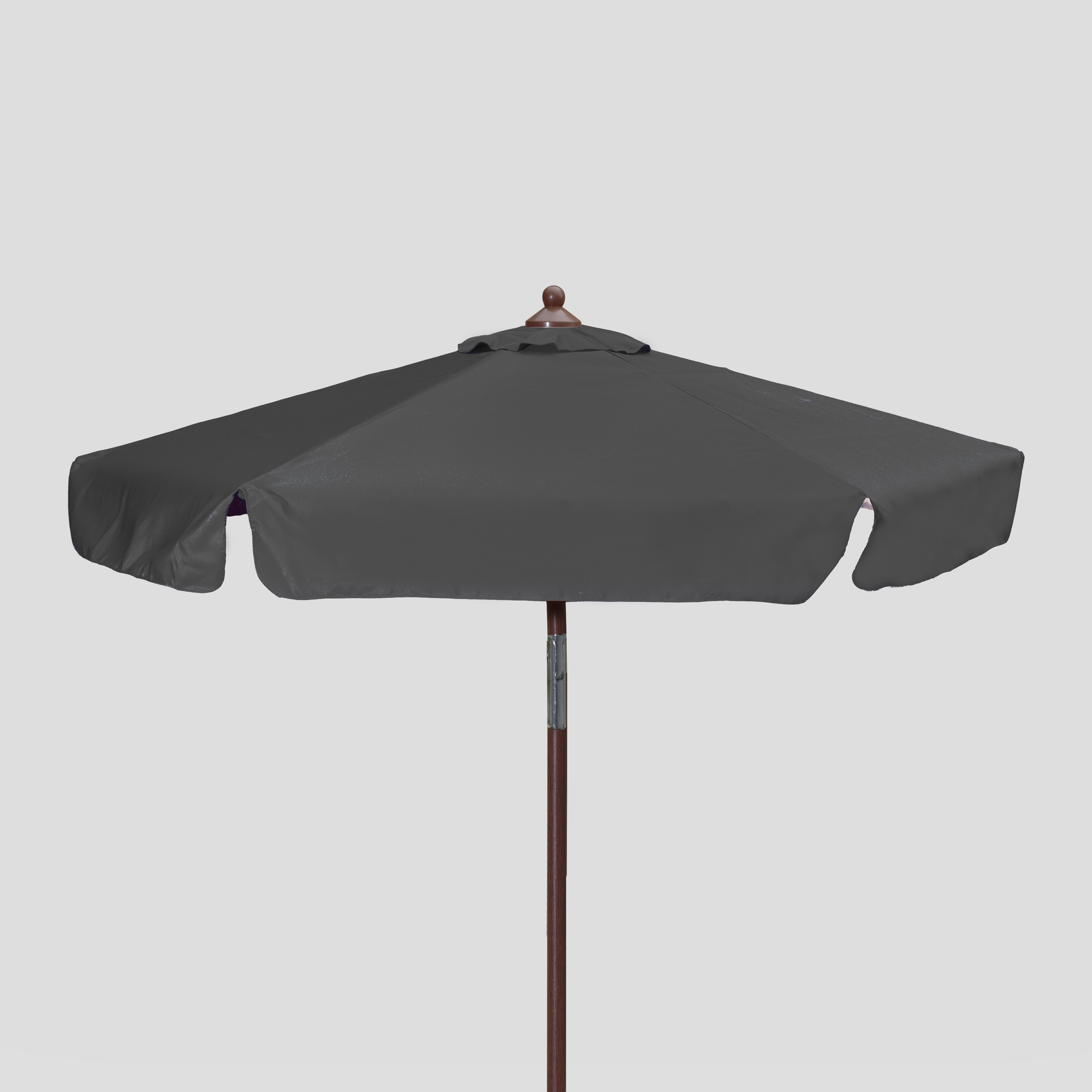 7' Wood Look Market Umbrella with Tilt