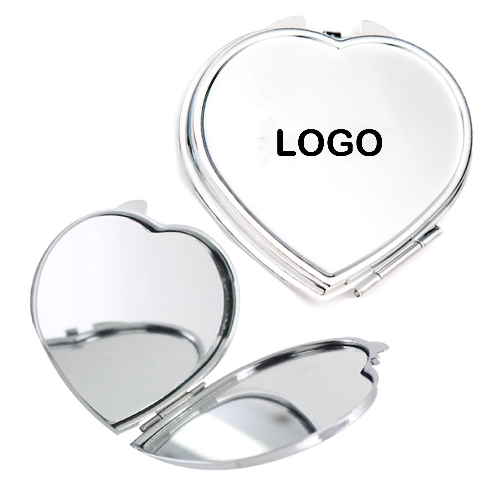 Heart Shaped Cosmetic Pocket Mirror 2