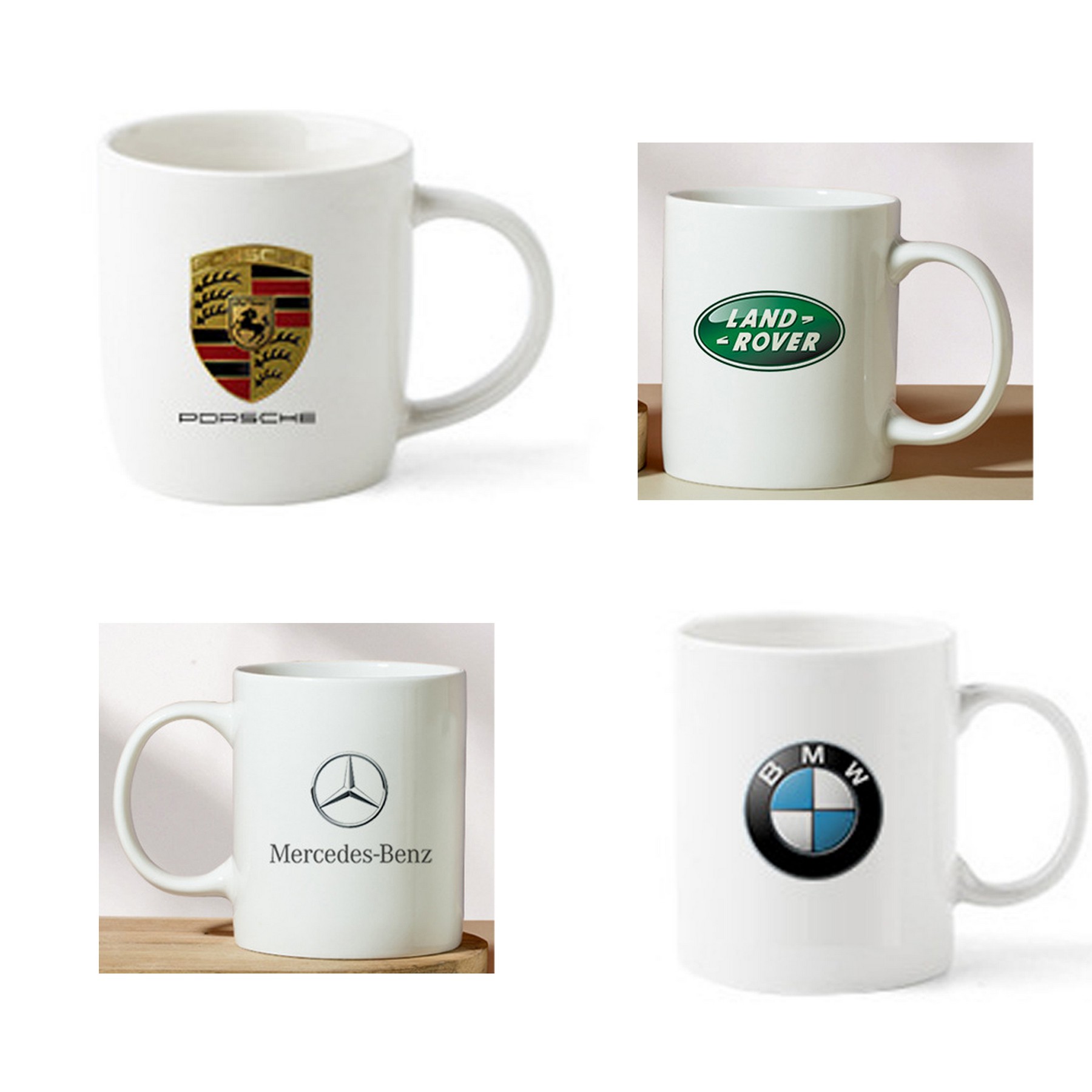 11.8 oz White Ceramic Mug 3