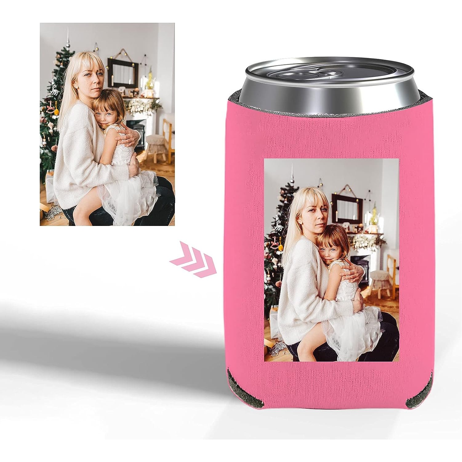 Custom Beer Can Cooler Sleeves Bulk Personalized Insulated Beverage Bottle Holder/ Custom Logo 12 oz 2