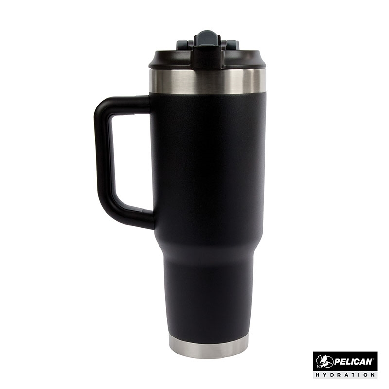 Pelican Porter™ Dual 40 oz. Dual Lid, Recycled Double Wall Stainless Steel Travel Tumbler 8
