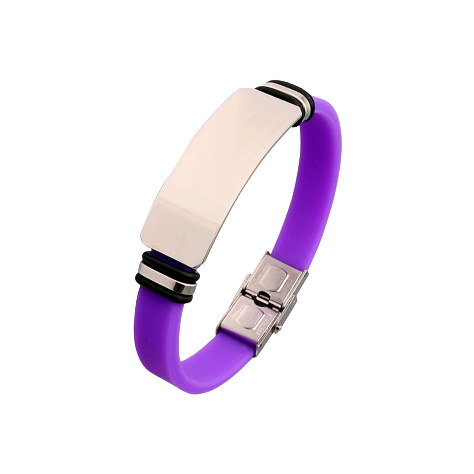 Couple's Silicone Titanium Steel Bracelet 2