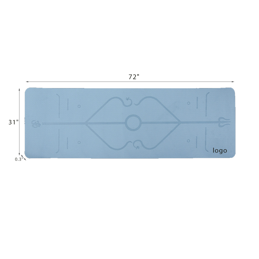 Soft TPE soundproof, shockproof and anti-slip fitness home thickened yoga mat 3