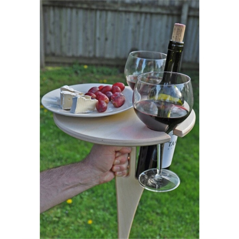 Outdoor Wine Table - Glass Rack 6