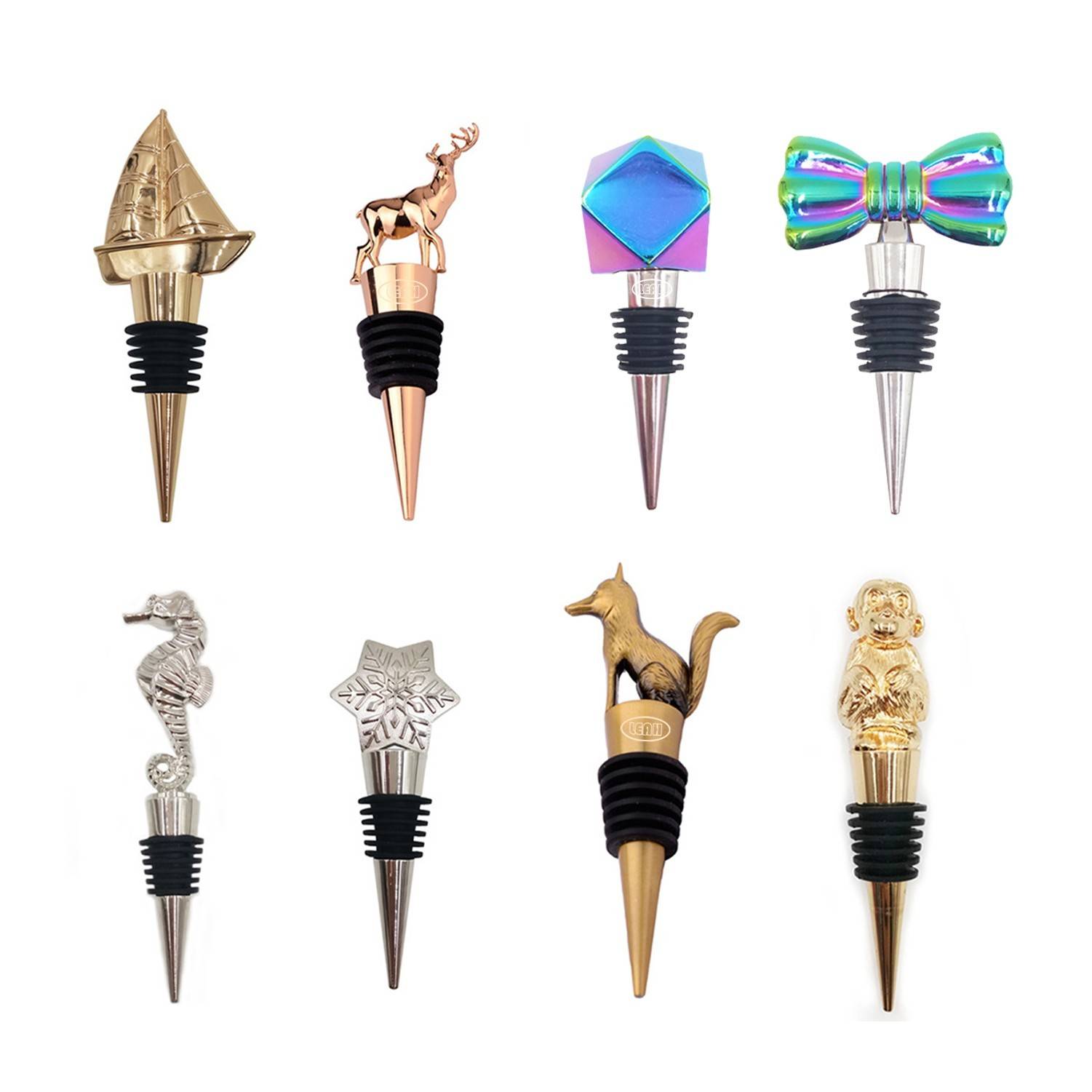Zinc Alloy Animal Silicone Wine Stopper
