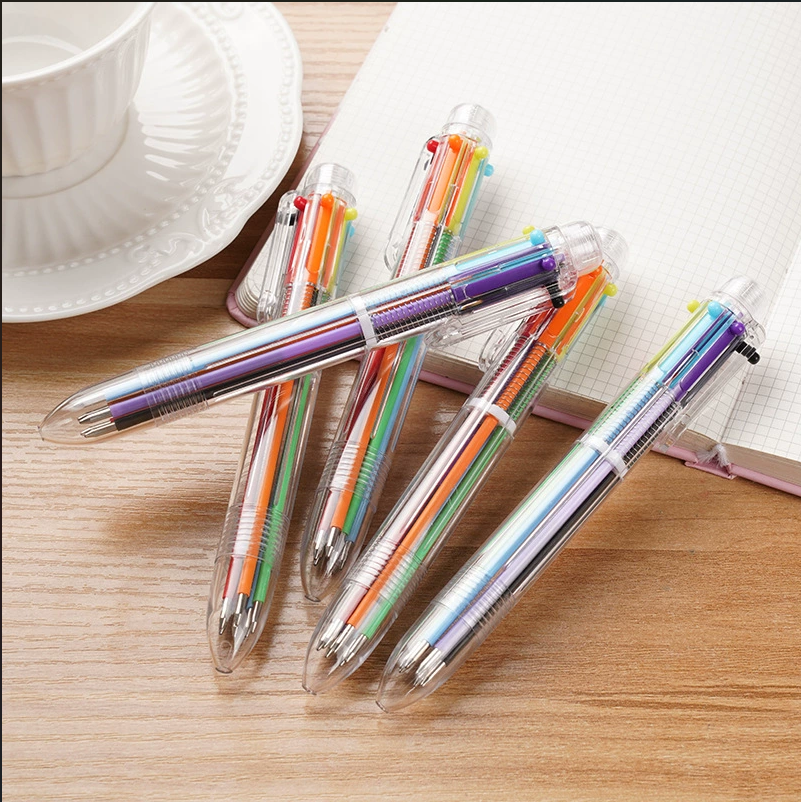 6 Colors Retractable Ballpoint Pen 2