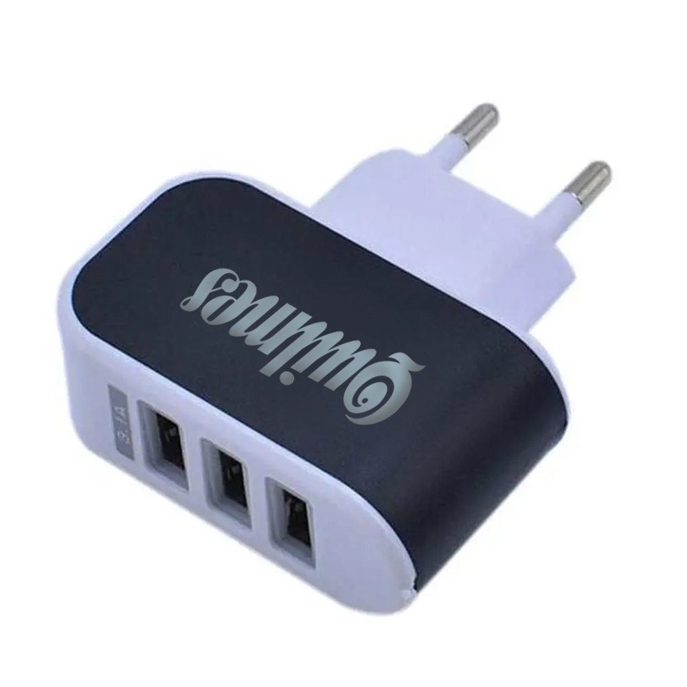 TriCharge ColorPop 3-Port USB Travel Charger 6