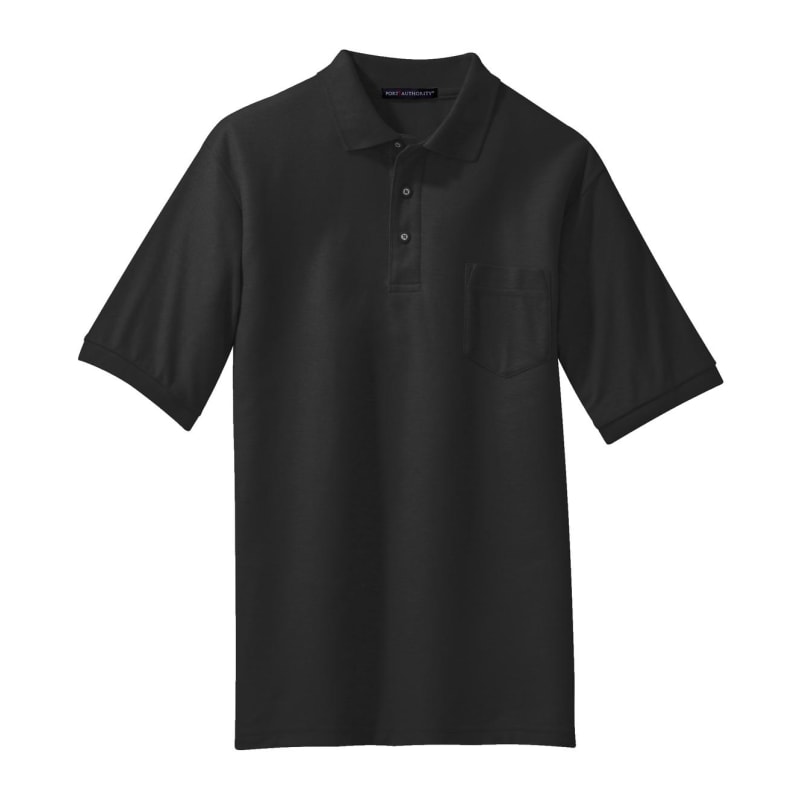 Port Authority Silk Touch Polo With Pocket. 24