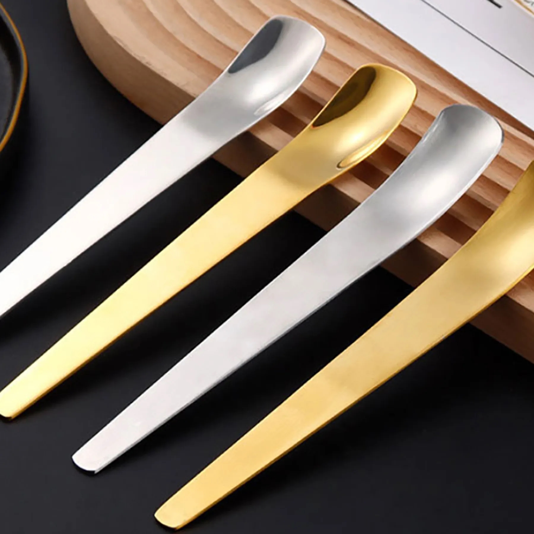 Ultra-thin Lightweight Luxury Stainless Steel Dessert Spoon 3