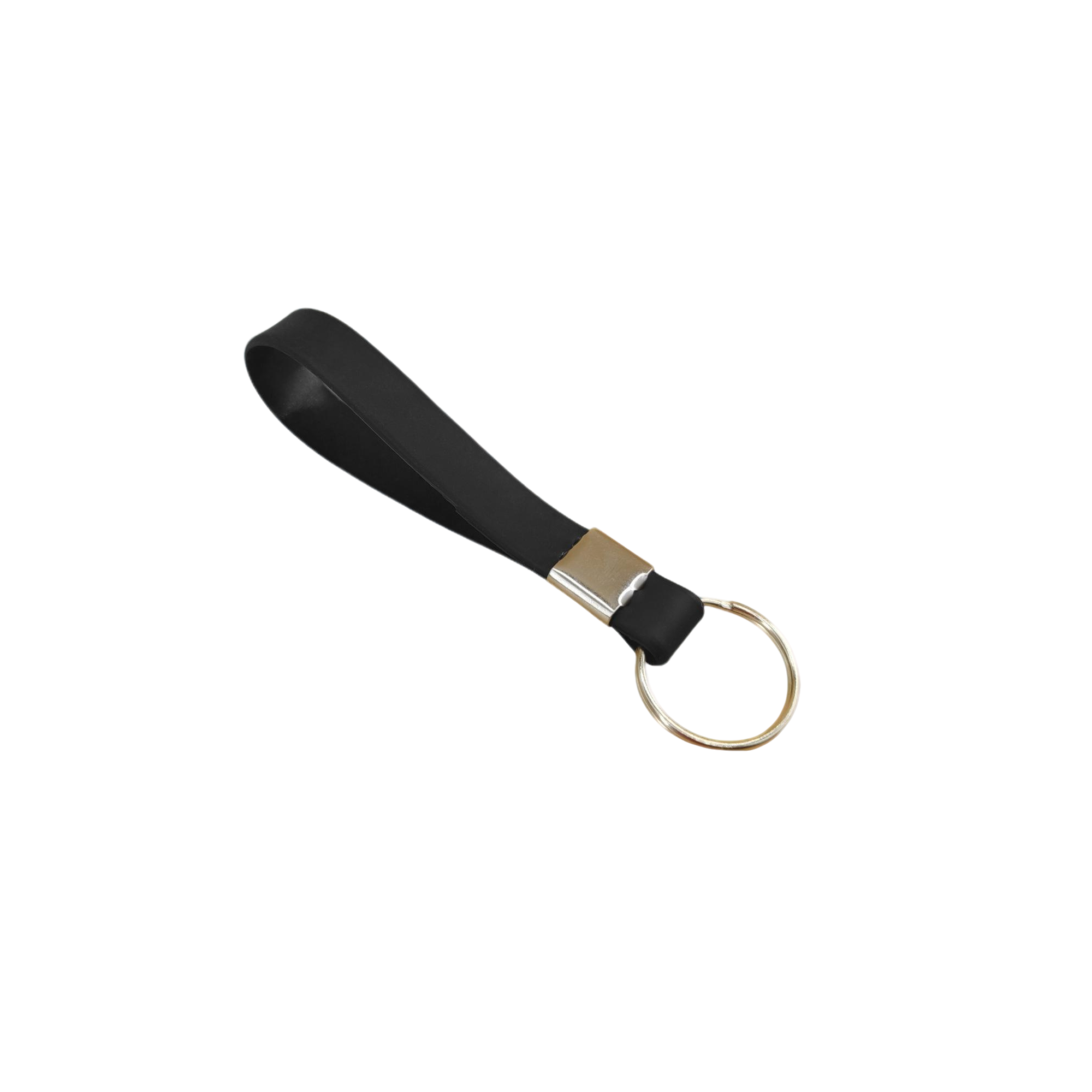 Silicone Loop Wrist Keychain With Metal Crimp 12