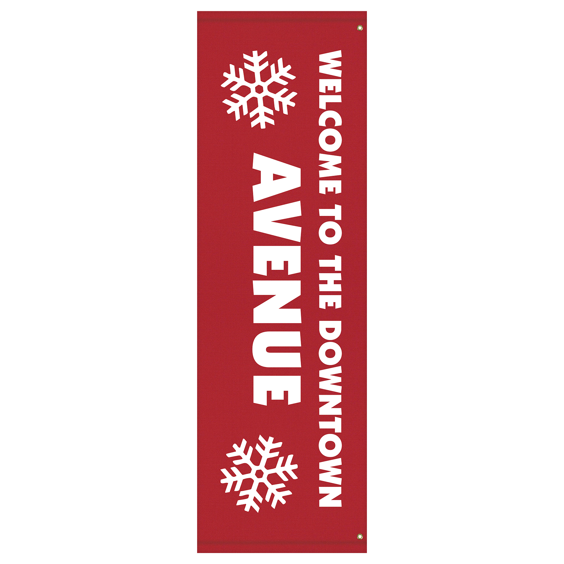 96" x 30" Custom Sunbrella™ Avenue Banner-1 Color Imprint 10