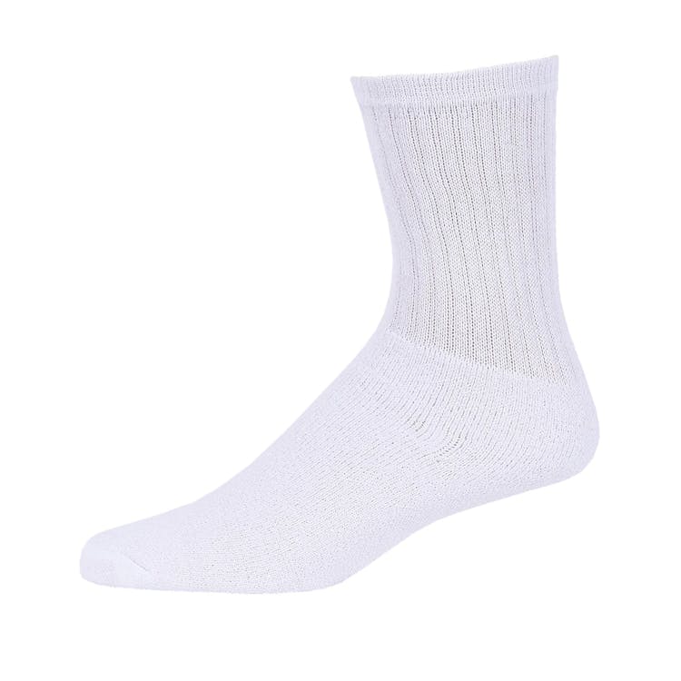 Crew Sports Socks - White Size 9-11 4 Pack 2
