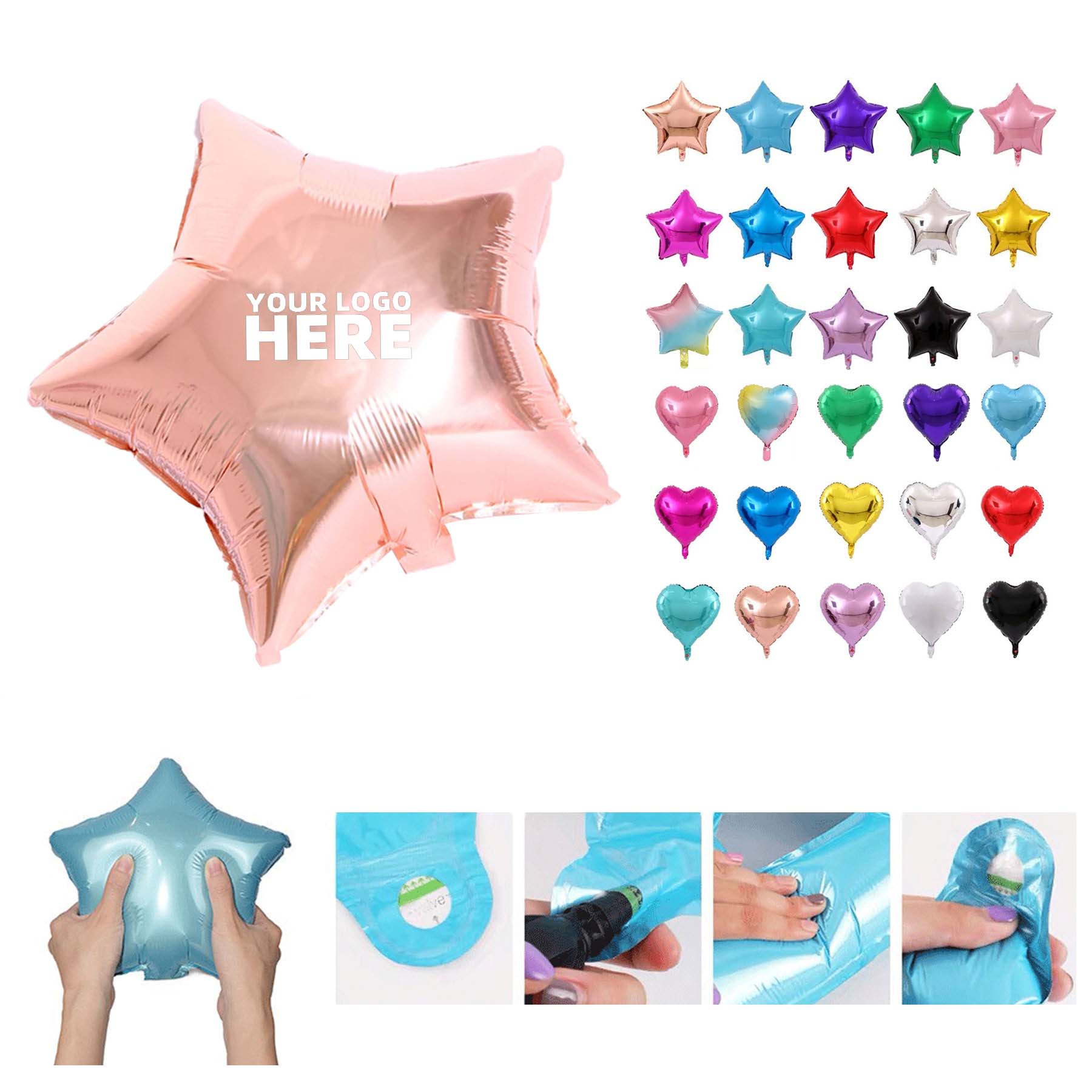 Birthday Party Space Decoration Star Heart Ballon 1