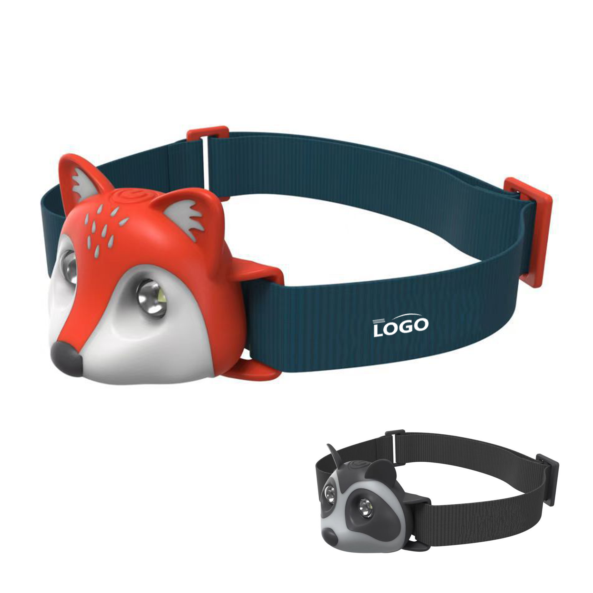 Kids LED Animal Headlamp - Adjustable & Fun 1