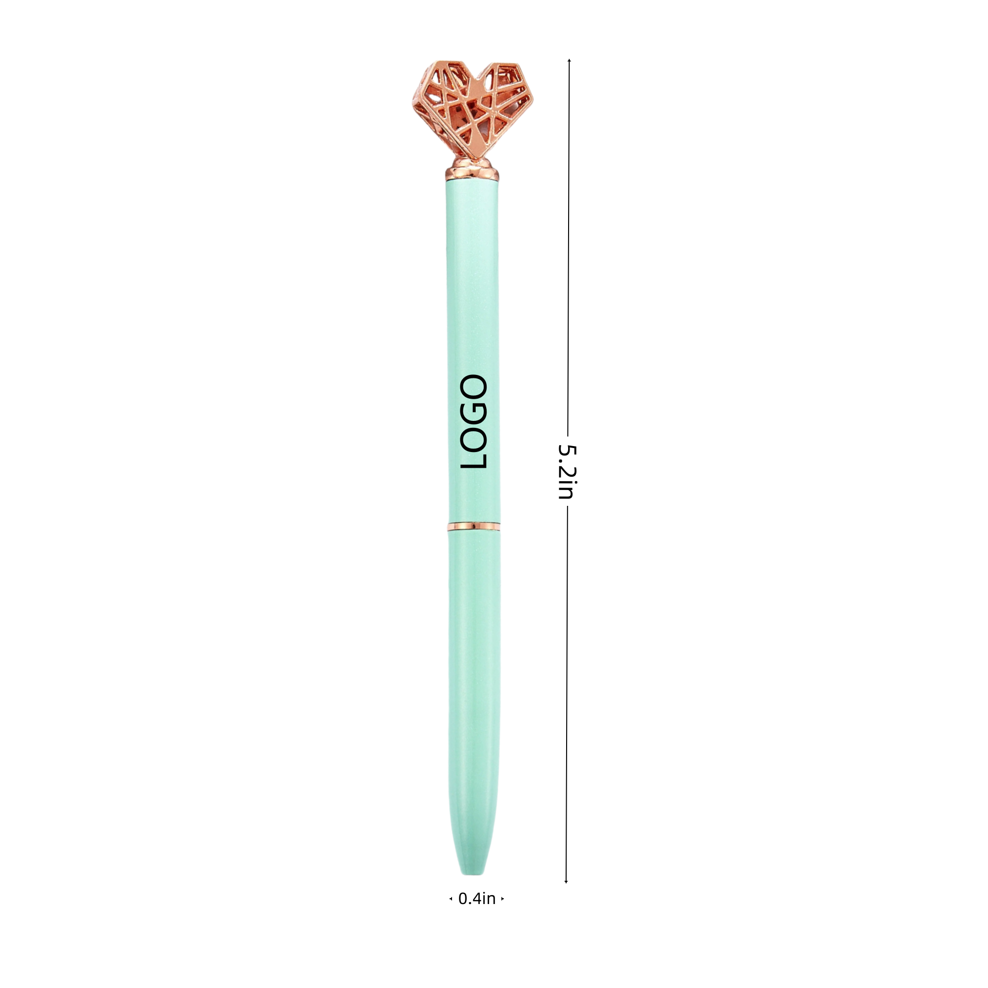 Customized Heart-Shaped Ballpoint Pens 1