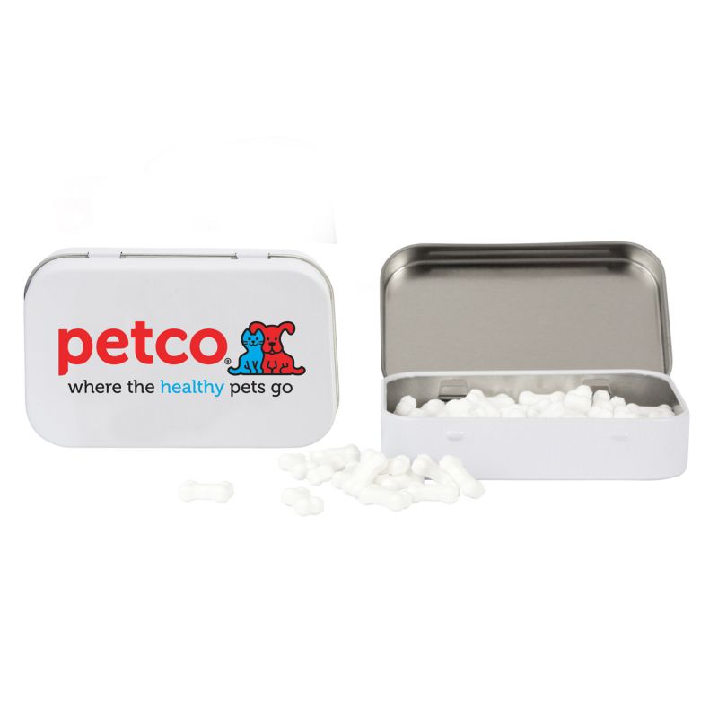 Rectangular Tin with Bone Shaped Mints 5